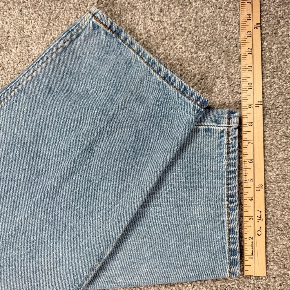 Levis 550 Relaxed Fit Jeans Mens 42x32 Light Wash Straight Leg Denim Cotton